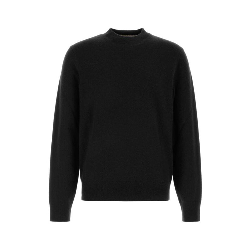 Burberry Men Black Stretch Cashmere Blend Sweater